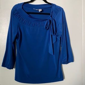 Royal blue blouse